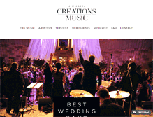 Tablet Screenshot of creationsmusic.com